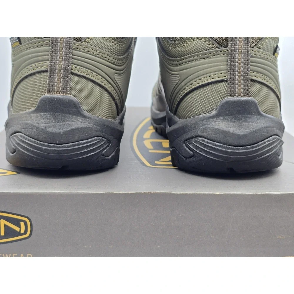 KEEN Utility Reno Mid Height Soft Toe‎ Athletic Work Boot Sz 8D Olive/black